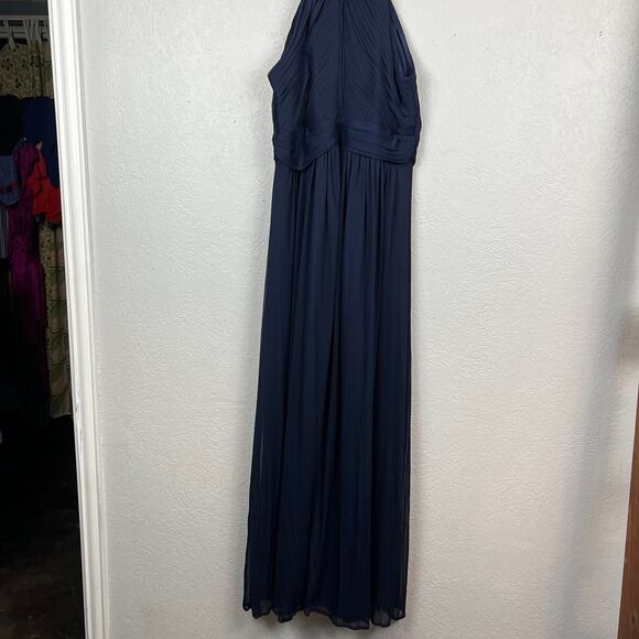 Birdy Grey Halter Top Dress Prom Bridesmaid Navy - L - Picture 6 of 7